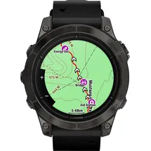 Garmin Epix Pro (Gen 2) Sapphire 47 mm schwarz/carbongrau Titan mit Lederarmband