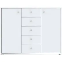 Forte Kommode Tempra 2 108,8 x 85,5 x 34,8 cm Weiß