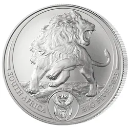 Südafrika 2025: 1oz Silbermünze "Löwe - Big Five" Serie III