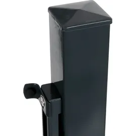Songmics Gartentor 106 x 90 cm Grau/Stahl