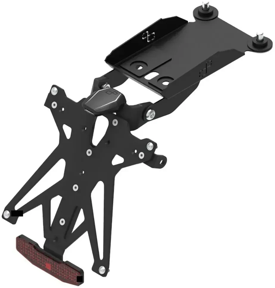 Lightech Ktardu110 B2 Kennzeichenhalter Mit Licht - Black - One Size