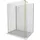 Mexen Kioto Walk-in-Dusche 120 x 80 x 40 cm, transparent, gold - 800-120-080-221-50-00-040