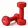 Relaxdays Hanteln 2er Set Gusseisen 4 kg Blau