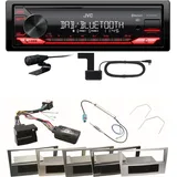 JVC KD-X282DBT Bluetooth DAB USB Einbauset für Astra H Corsa D Zafira B
