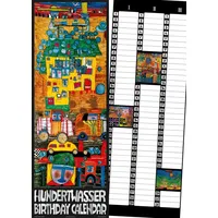 wrner verlag gmbh Hundertwasser Birthday Calendar: 3-Monats-Kalendarium