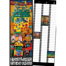 wrner verlag gmbh Hundertwasser Birthday Calendar: 3-Monats-Kalendarium