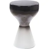 Beliani Beistelltisch Metall Schwarz,