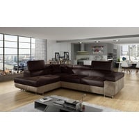 yourhouse24 Ecksofa ANTON L-form Schlafsofa Wohnlandschaft Links Rechts Couch Bettkasten