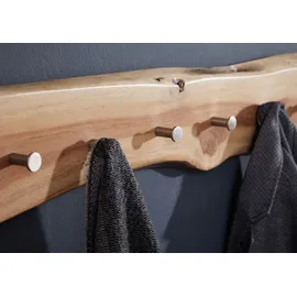 Massivmoebel24 Garderobenleiste Akazie 70 x 5 x 10 cm Beige