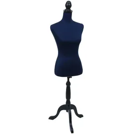 MCW Schneiderpuppe T221, Schaufensterpuppe Torso weiblich, Schaumstoff dunkelblau
