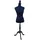 MCW Schneiderpuppe T221, Schaufensterpuppe Torso weiblich, Schaumstoff dunkelblau