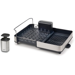 Joseph Joseph - Rethink your Sink Set, Seifenspender und Abtropfgestell, grau