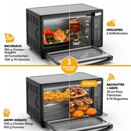 STILLSTERN Minibackofen schwarz
