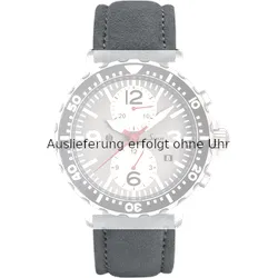 Sinn Leder Lederarmband Alcantara 20mm/18mm BK51205001451A - grau