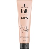 Schwarzkopf Taft Gliss Glättungscreme Sleeky Smooth (150 ml), Styling Creme für glattes Haar ohne Glätteisen, mit zusätzlichem Föhn- und Anti-Frizz-Schutz