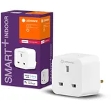 LEDVANCE Intelligente Steckdose mit Zigbee-Technologie zur Einbindung von elektrischen Geräte ins Smart-Home-System, 3,68W/16A EU Version und 2,99W/13A UK Version, App-steuerbar,Schutzbar IP20,4-Pack