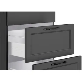 kochstation Winkelküche KS-Lana L-Form 240 cm grau