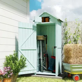 Outsunny Gartenschrank 0,77 x 0,54 m Hellblau+Grün