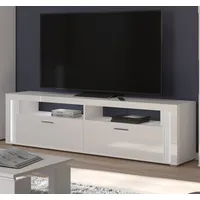 Inn.furn TV-Lowboard weiß Hochglanz 201 x 58 cm mit