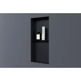 Bernstein Wandnische Bernstein Nt306010x Edelstahl randlos 30x60x10cm mit Ablagefach Schwarz