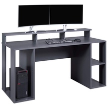 Interlink Computertisch MATCHPOINT Gaming Tisch Graphit Grau von Interlink