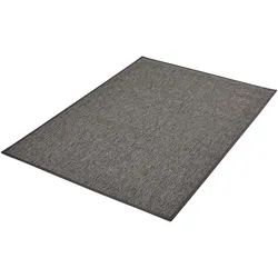 Teppich DEKOWE "Naturino Prestige", grau (graphit), B:240cm H:10mm L:340cm, Kunstfaser, Teppiche, Flachgewebe, meliert, Sisal Optik, In- und Outdoor geeignet