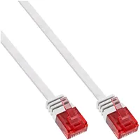 InLine Patch Flachband Netzwerkkabel RJ45 CAT6 U/UTP 1m Weiss