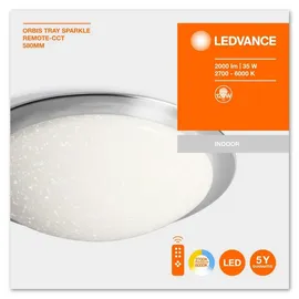 LEDVANCE Orbis Tray Sparkle 1 rund grau