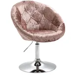 Svita Havanna Sessel Lounge Clubsessel Drehsessel Samt Retro champagner rose