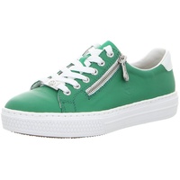 RIEKER Sneaker Leder MemoSoft Reißverschluss L59L1, Größe:37 EU, Farbe:Grün