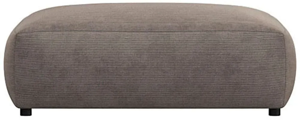 FLEXLUX Pouf »Lucera«, modern & anschmiegsam, Kaltschaum, Stahl-Wellenunterfederung FLEXLUX taupe brown