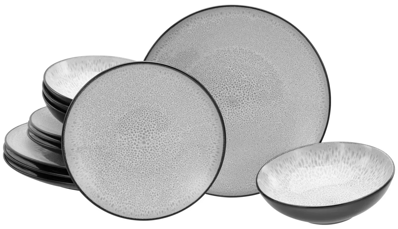 Creatable Tellerset 12-tlg MALMÖ - B/H/T ca. 8.50x30.00x26.00