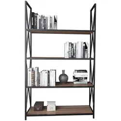 WellHome Loira Bücherregal, Struktur: 100% METALL