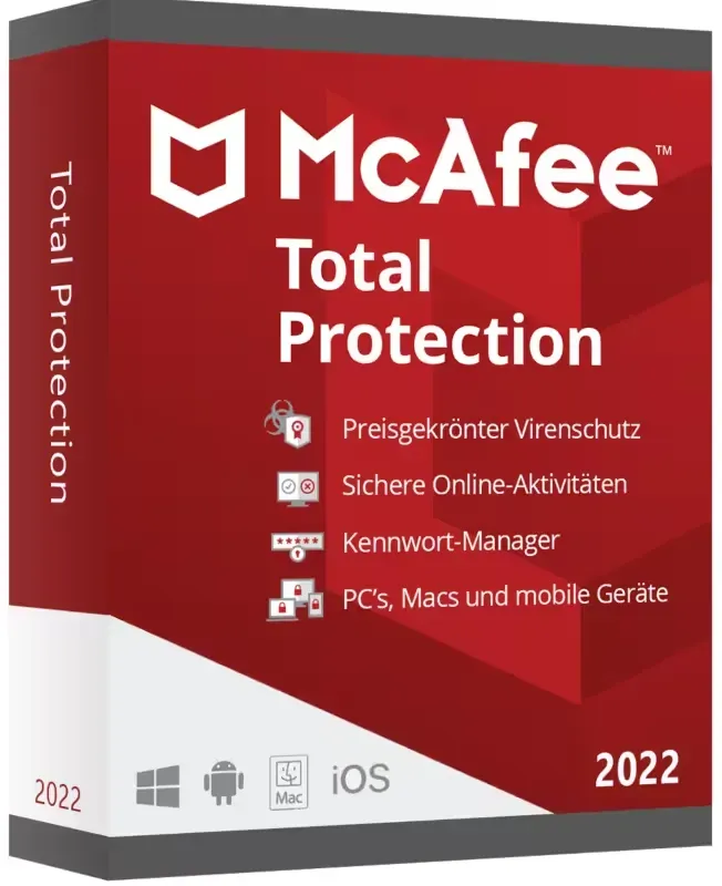 McAfee Total Protection – 1 Jahr | 1 Gerät