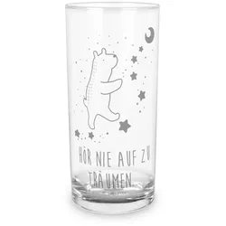Mr. & Mrs. Panda Glas 400 ml Bär Träume - Transparent - Geschenk, Glas, Teddybär, Träumen, Premium Glas, Magische Gravur