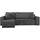 Mirjan24 Ecksofa Dunkelgrau, Textil, 5-Sitzer, L-Form,L-Form, 244x145 cm, Wohnzimmer, Sofas & Couches, Wohnlandschaften, Ecksofas