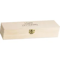 Brunnen Stempelset Alphabet 23 x 6,5 x 5 cm Holz 46 St.
