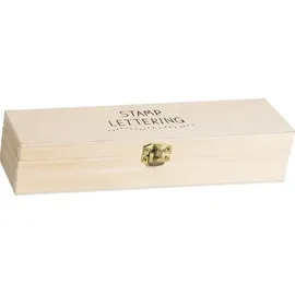 Brunnen Stempelset Alphabet 23 x 6,5 x 5 cm Holz 46 St.