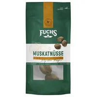 Muskatnüsse ganz 2 Stück Fuchs Gewürze 50g im recyclebaren Beutel naturel