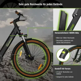 Sachsenrad E-SUV All Terrain E-Bike S5G Centro 2026 28 Zoll RH 54 cm Unisex schwarz