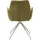 SalesFever Esszimmerstuhl SALESFEVER "Taormina Armlehnstuhl mit silbernem Edelstahlgestell", grün silber, silber, B:60cm H:89cm T:62cm, Metall, Polyester, Stühle, Esszimmerstuhl, Esszimmersessel, 180 Drehfunktion, Gestell aus rostfreiem Edelstahl