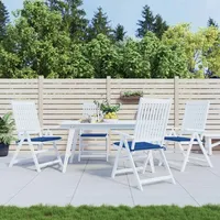 VidaXL Gartenstuhl-Kissen 4 Stk. Königsblau 50x50x3 cm Oxford-Gewebe
