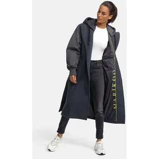 Marikoo Winterjacke (XS-3XL) - Wickelmantel, Taillierungsband, Kapuze über Knöpfe abnehmbar, Warme Jacke Frauen - N016 (XS, Anthrazit) - XS