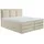MID.YOU Boxspringbett, - beige - H2/H3 - Bettkasten, - inklusive Topper - 200x200 cm,