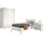 Vipack Set Einzelbett 90x200 Nachtkommode Schrank 3T Jugendzimmer Kinderzimmer Weiß