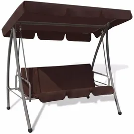 vidaXL Hollywoodschaukel Kaffeebraun 3-Sitzer