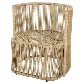 Okwish Gartenmöbel Set 5-tlg. Beige/Schwarz
