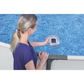 averto schwimmende Solar-LED-Poolleuchte, Ø 18 cm