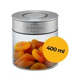 SILBERTHAL Vorratsdosen Glas mit Deckel 400 ml - Vorratsgläser für luftdichte & auslaufsichere Aufbewahrung in der Küche