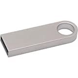 USB-Stick aus Metall 32 64 GB 128 GB Schlüsselanhänger externer Speicher wasserdicht PC Laptop Notebook Auto A001 (64 GB, Silber)